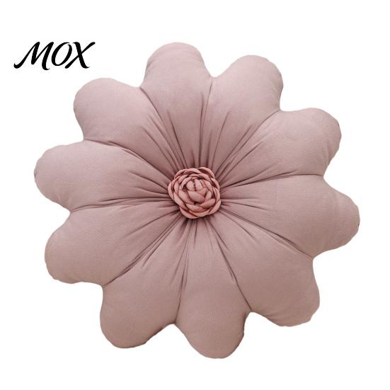 Stuffed Flower Shaped Pillow Round Throw Pillow, 16 Inch Decorative Cushion, Soft for Living Room Shape Sofa Couch Bed Chair Velvet Pillows