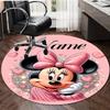 Personalized M-Minnie Round Chair Office Rug - Perfect for Mat, Office Chair & More - Ideal Gift for Birthdays and Holidays