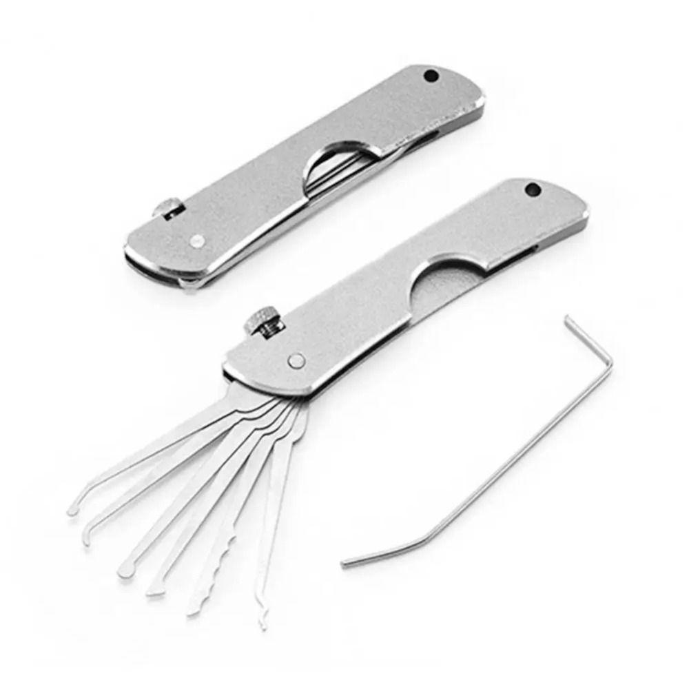 Compact Lock Picking Set Key Replacement Versatile Automotive Pick Hook Convenient Rust-resistant Mini Hooks Remover Kit