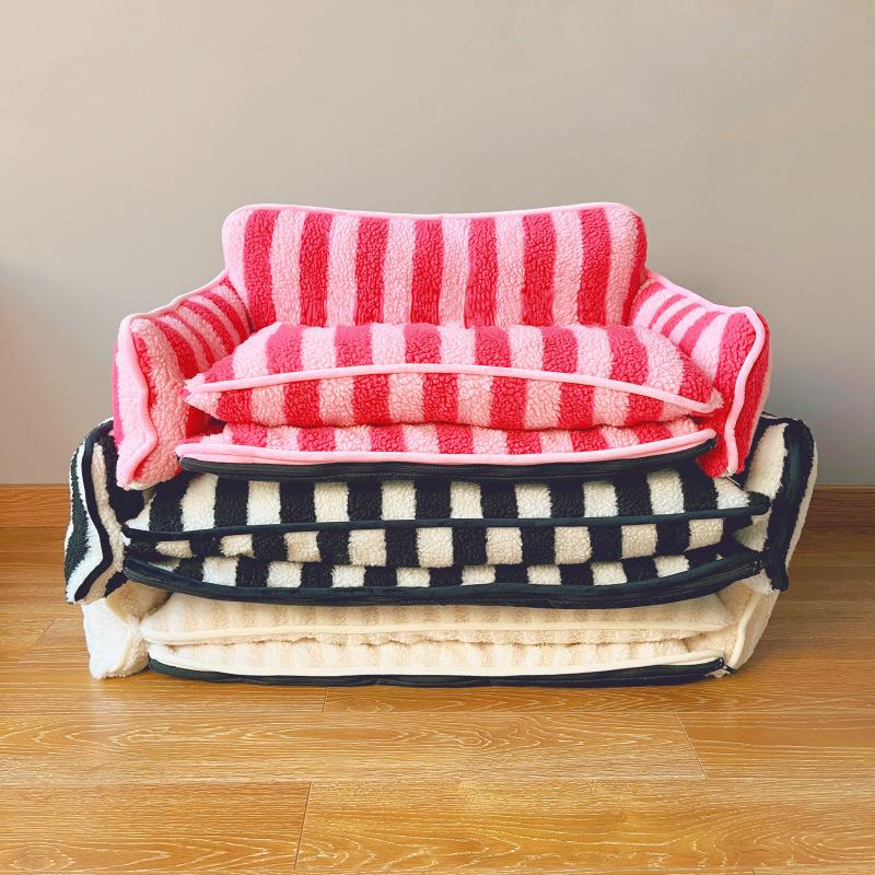 Letto Sofà per Cani Lavabile Rimovibile Personalizzato per Cani di Taglia Grande Calore Invernale e Supporto per il Sonno Profondo Letto per Cani Resistente Divano da Interno