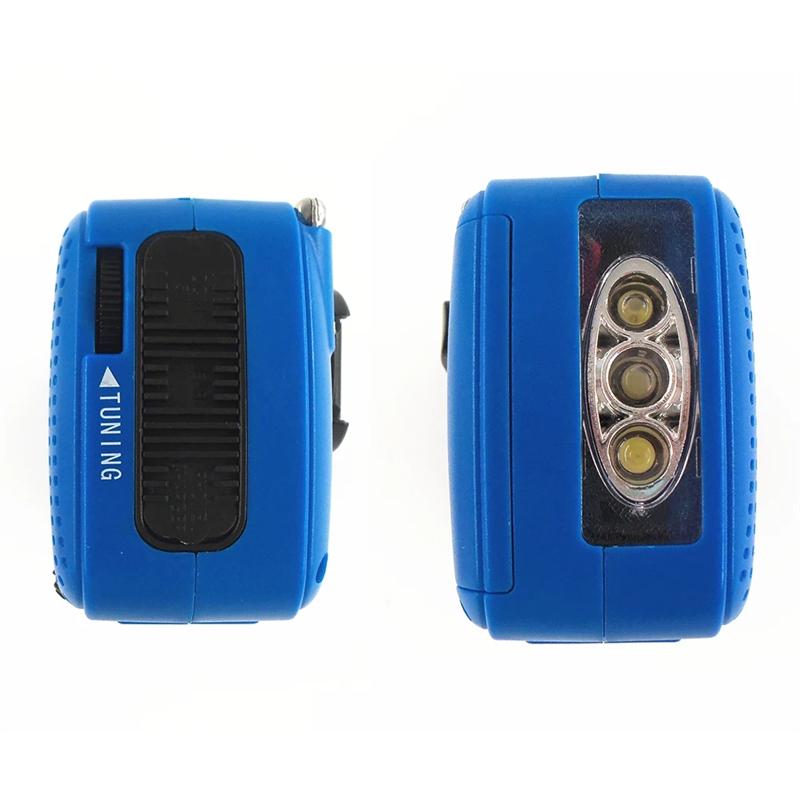 

Portable Solar Hand Crank Radio 1200Mah USB Portable Outdoor Emergency Speaker Stereo Emergency Hand Crank синій