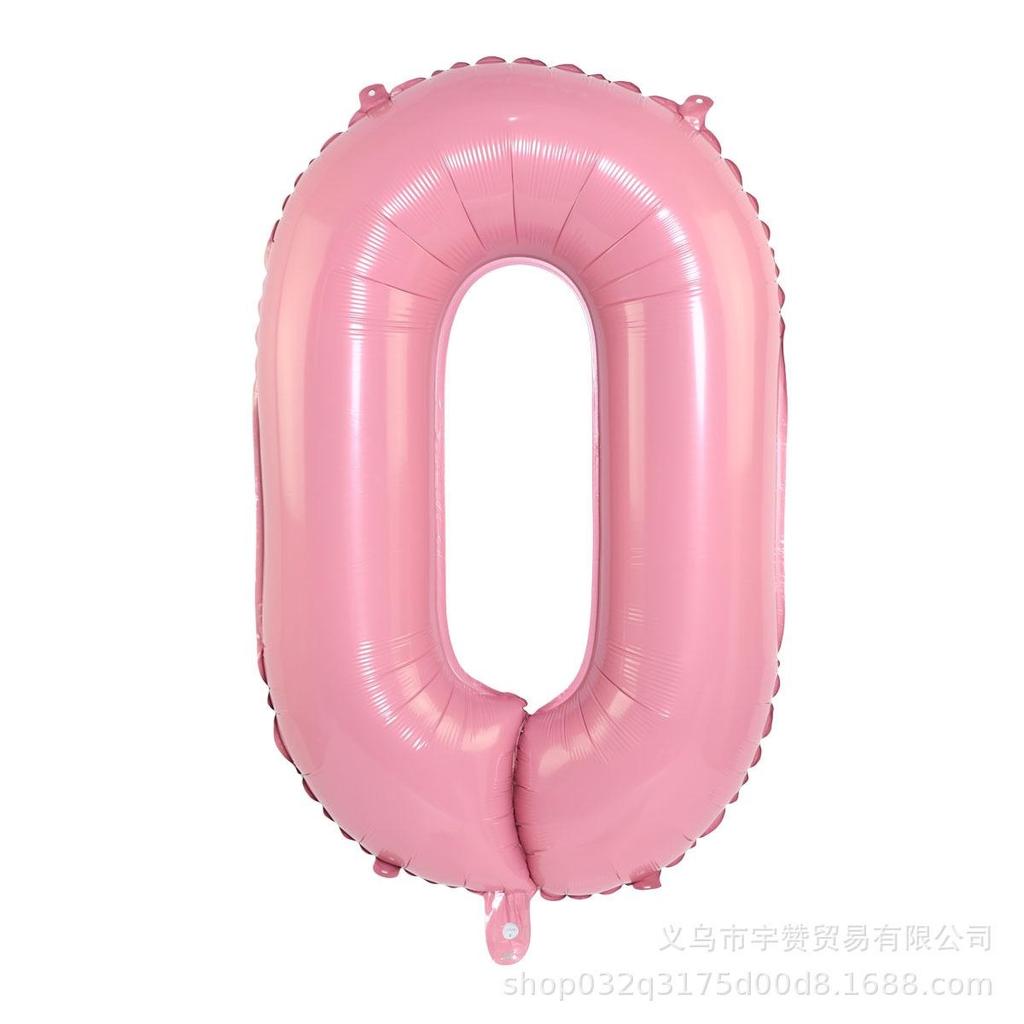 2023 2023 New Year's Eve Holiday Party Supplies Graduation Decoration (Light Pink, 40.64 Cm) Candy Pink Digital Balloon