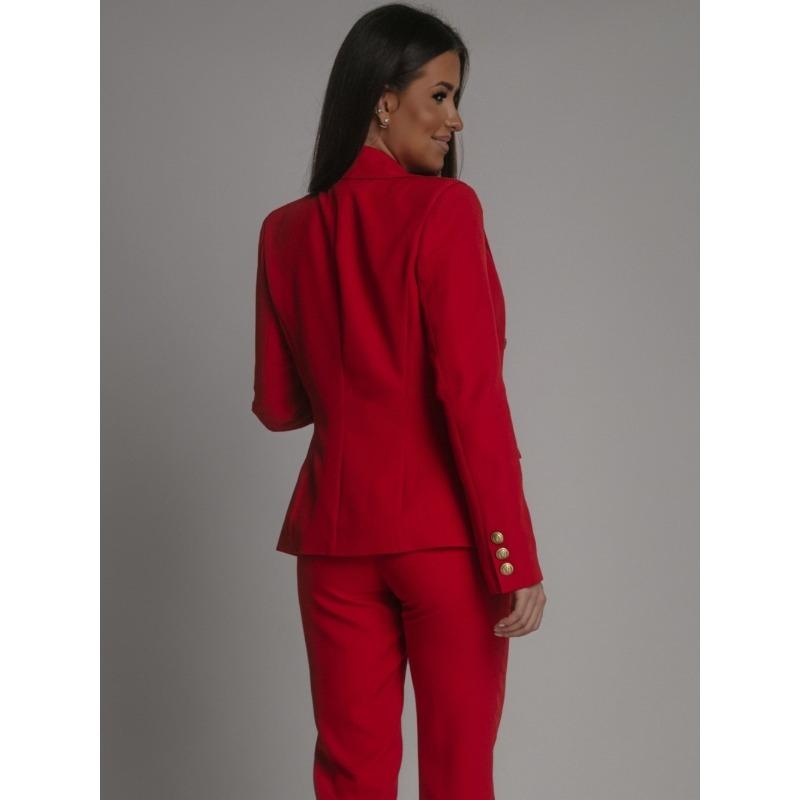 JKASHDK Damenmode, lässig, Frühling und Herbst, einfarbig, langärmelig, POLO-Ausschnitt, Hose, Hosenanzüge