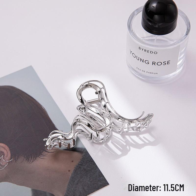 Korean Fashion Hairpin: Elegant Shark Clip for Women