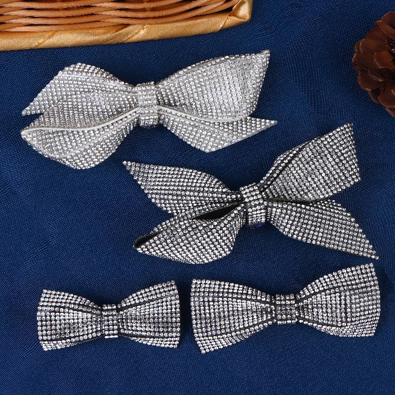 Luxury Rhinestone Brooches For Women Unisex Pearl Bow Knot Pins Banquet Party Backpack Gifts Jewelry Accessories