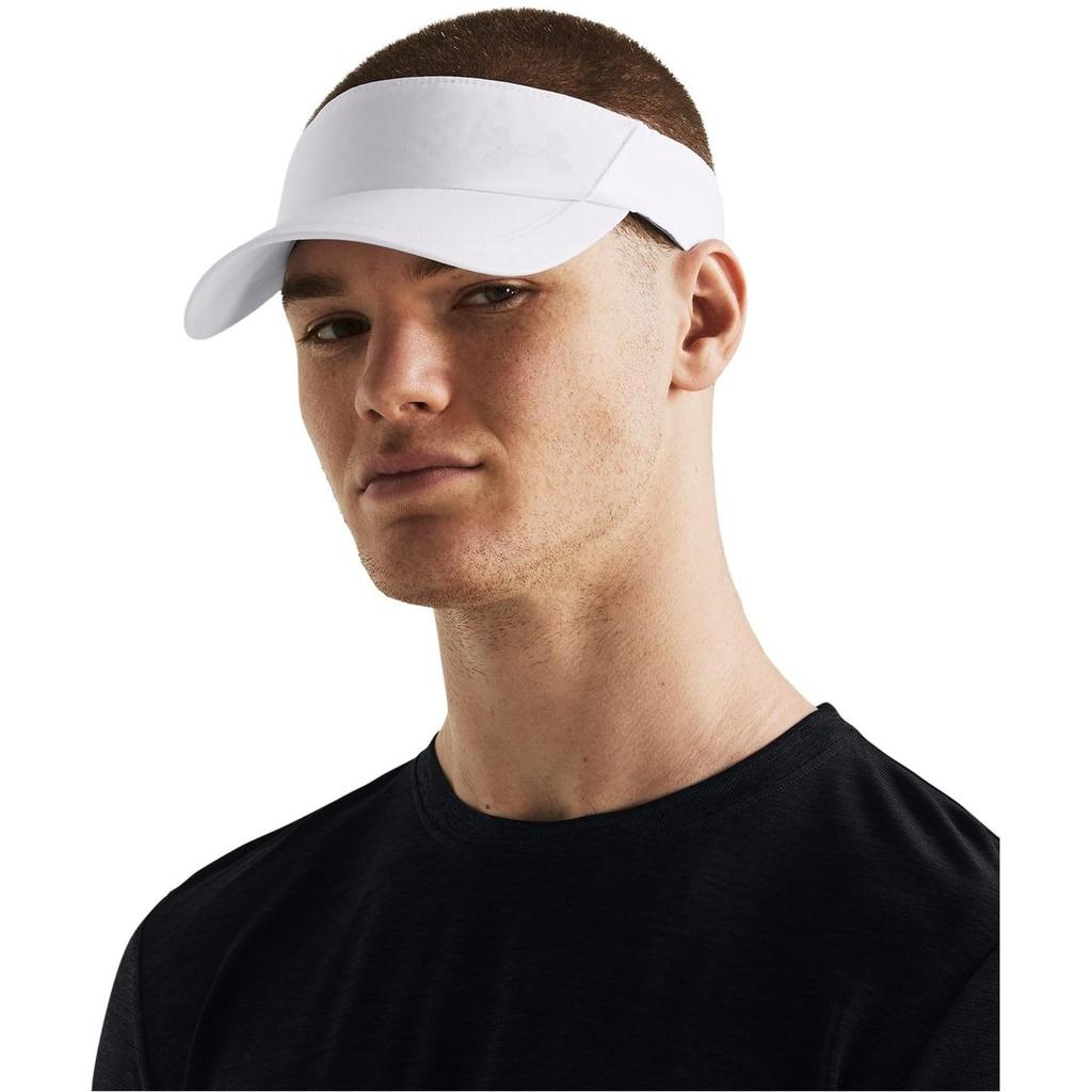 UA LAUNCH VISOR ONESIZE [Under Armor] ISO-CHILL White/White/Reflective