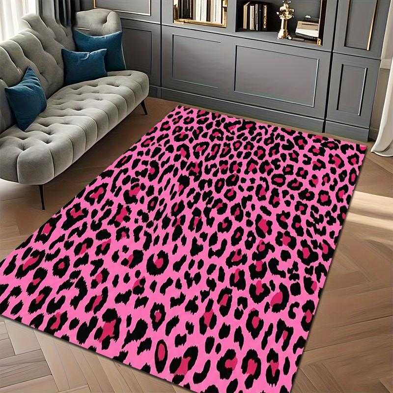 

Purple Leopard Print Carpets Living Room Floor Mat E-Sports Computer Chair Rugs Kids Play Mat Kitchen Decor Entry Door Mat Gift 40x60CM