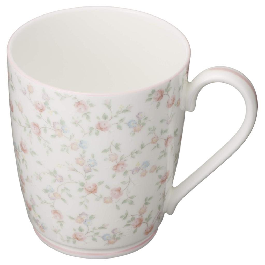 Noritake Cutie Rose Microwave-Safe Bone China Mug, 295cc, T97280/9940