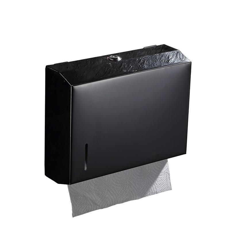 Stainless Steel Wall-Mounted Tissue Dispenser Hotel Bathroom Commercial Use 304 Grade Waterproof Lockable