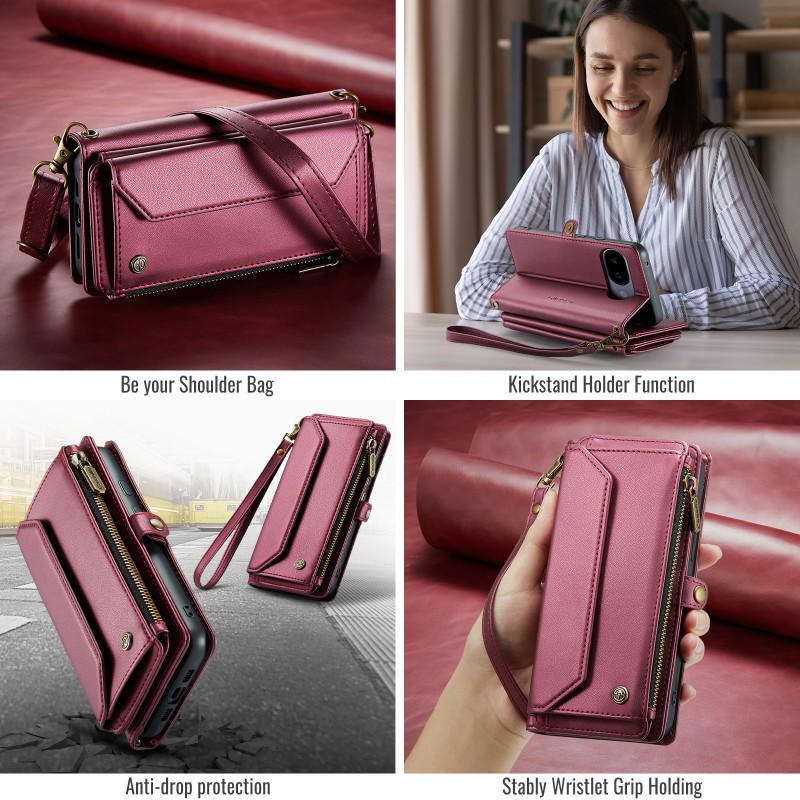 Cross-Body Phone Case with Card Slot for Google Pixel 7A/8P/9Pro/10 Pro XL – Shoulder Strap Included