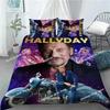 Dekbedovertrek Rockster Johnny Hallyday 3D Prachtig Digitale Print Beddengoed Set Dekbed Bed Jeugd Huisdecoratie Jongens Volwassenen Cadeau