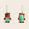 Bear Couple Plush Keychain With Clothing Design For Collectors And Use Daily