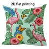 pc Tropical Flamingo Doublesided Printed pillow cover Short plush Suitable living rooms bedrooms sofas throw cushion cover