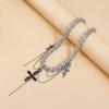 Unique Snake Necklace with Pendant Religious Everyday Wear Necklace Alloy Texture for Fashion Women and Everyday Wear