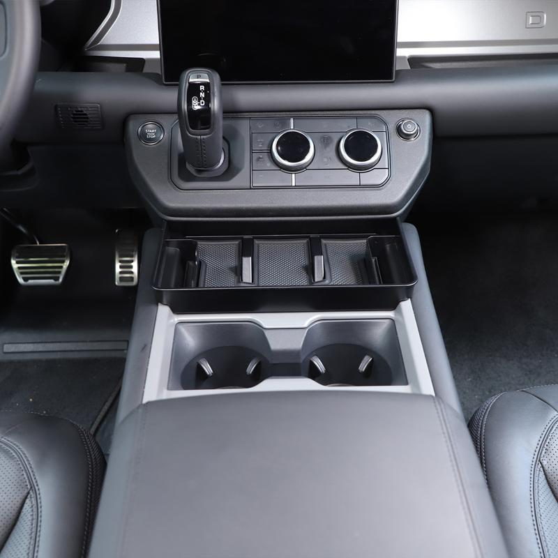 ABS Black For Land Rover Defender 110 2025+ Car Center Console Storage Box Multifunctional Storage Box Car Interior Accessories