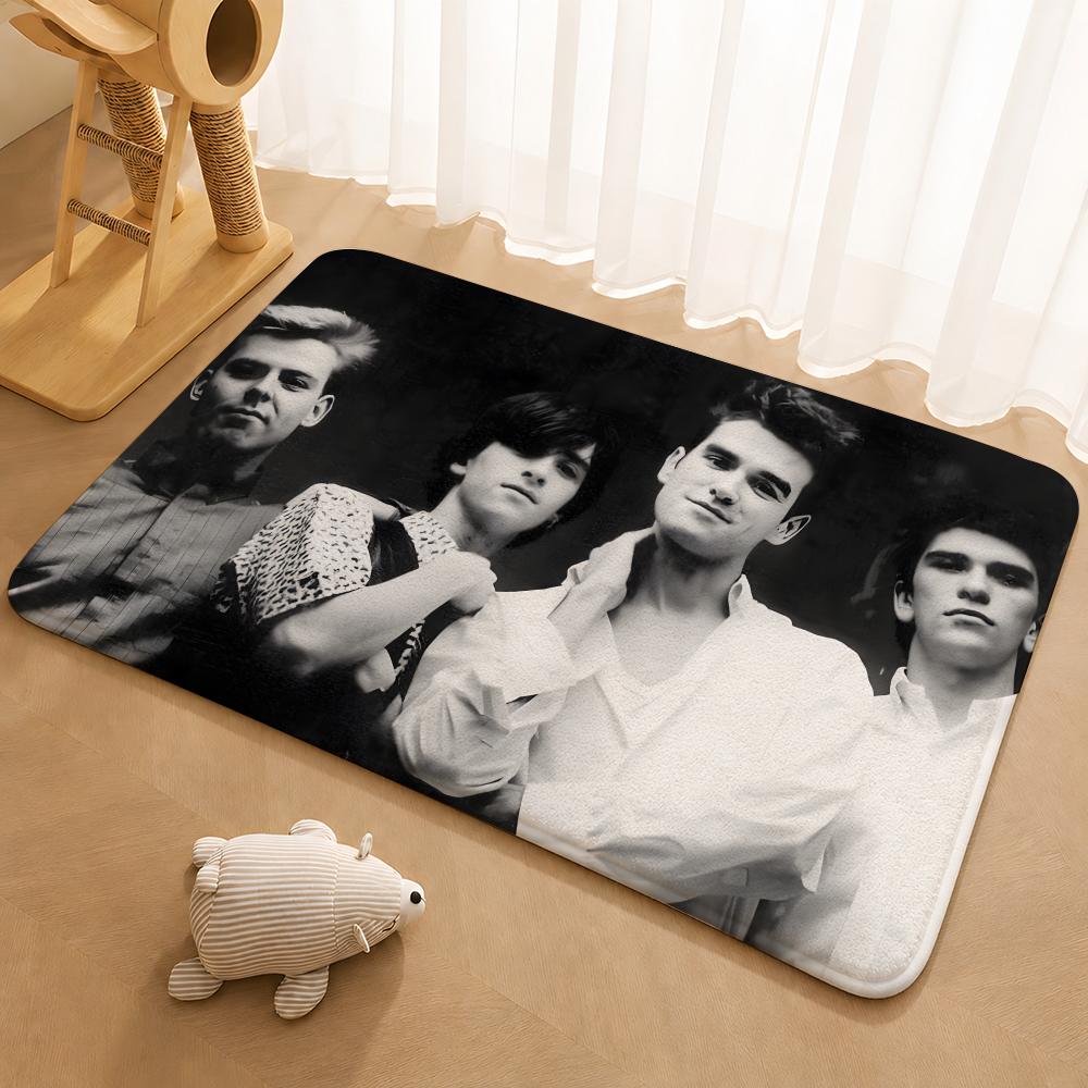 Rock Band The Smiths Retro Floor Mat Floor Mat Soft Flannel Non-Slip Door  Rug for Living Room