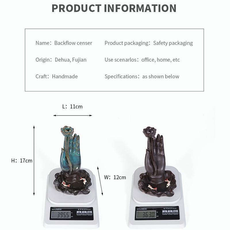 Димова курильниця зворотного потоку Пальники для курильниці Waterfall River Handicraft Holder