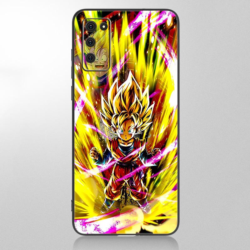 Husa din Japonia Anime Kid Goku pentru Samsung Galaxy A12 A02S A22 A32 A52 A72 A71 A51 A41 A31 A21 A11 A50 A70 A10S A20S Husa moale neagra