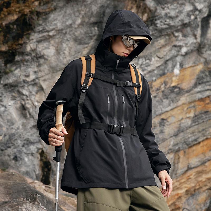 Unisex Outdoor Heat-Sealed Windbreaker: Mountain-Style Camping, Leisure & Hiking Gear for Autumn/Winter