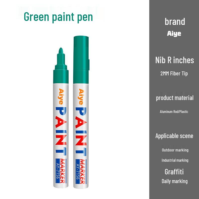 Stylo Peinture Imperméable à Séchage Rapide 2 mm pour Retouches sur Pneus - Résistant à la Décoloration Noir et Blanc