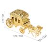 Wedding Carriage Candy Boxes Gold Plastic Favor Gift Containers for Bridal Shower Party Favors Sweets Treats Holder