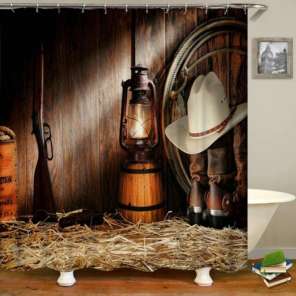 

American Old Tool Parts Shower Curtains Bathroom Curtain Cool Bath Curtain High Quality Waterproof Shower Curtain W60H190(CM)-1 Pcs