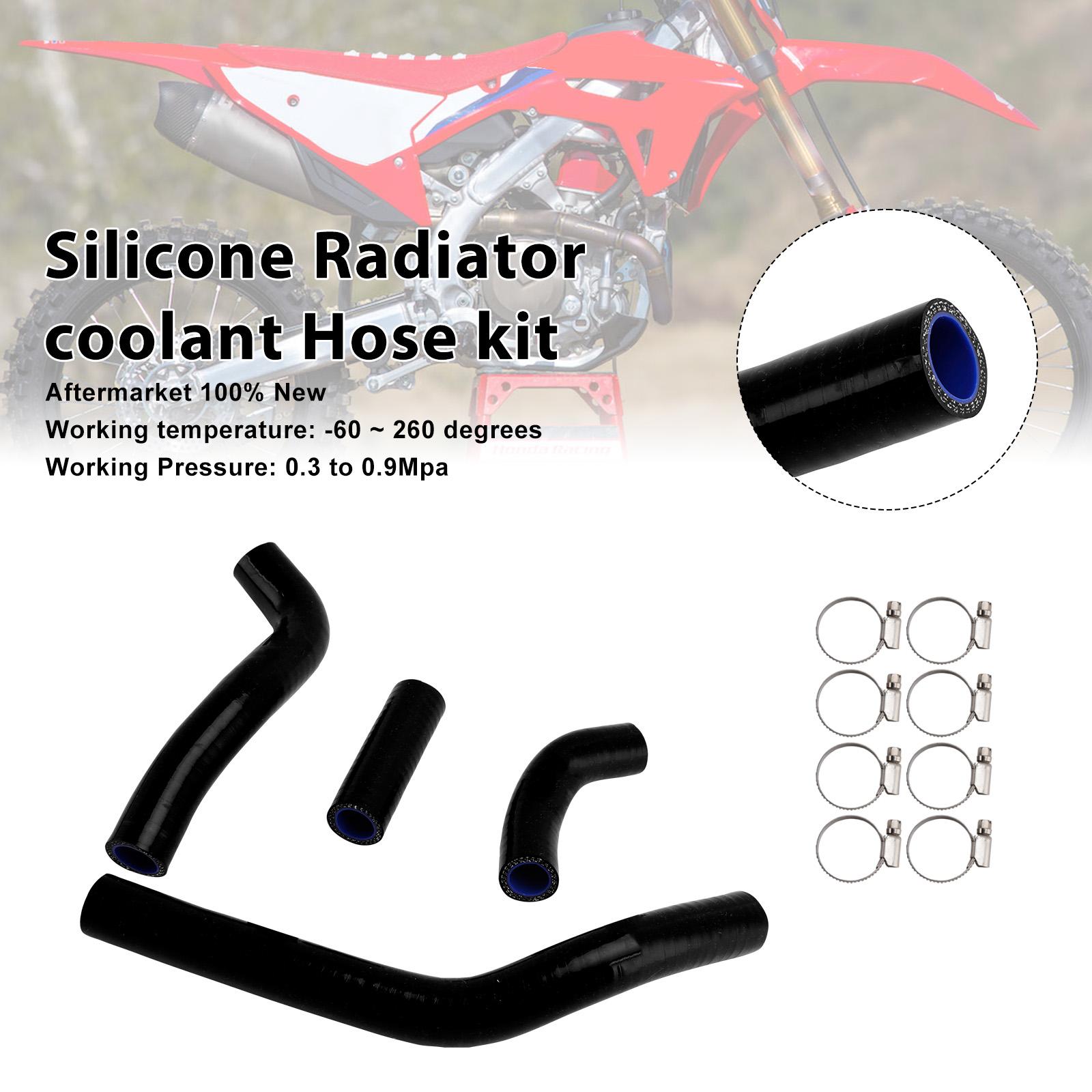 

Silicone Radiator coolant Hose kit Fit For Honda CRF450R RX RWE 21-25 Black