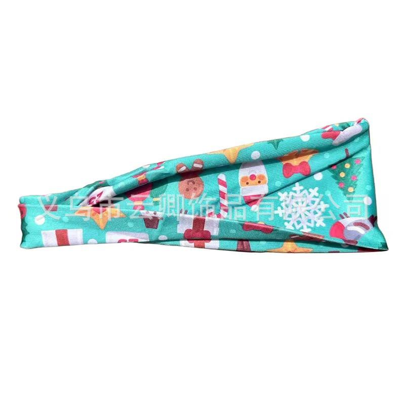 European & American Christmas Sweatband: Fitness, Yoga, Running Sports Headband