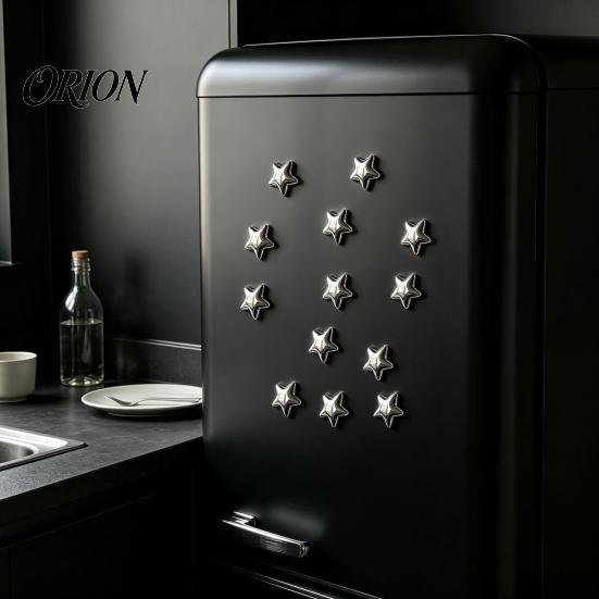 Room Decor Accessories 5/10/15/20Pcs Mini Star Refrigerator Magnet, 3D Five-Pointed Fridge Decorative Magnets Memo Note Holder for Kitchen Office