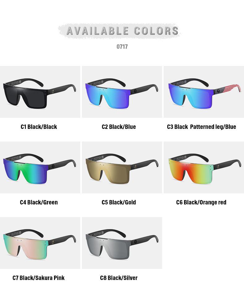 Colorful Polarized Unisex Cycling & Skiing Sunglasses - Large Frame