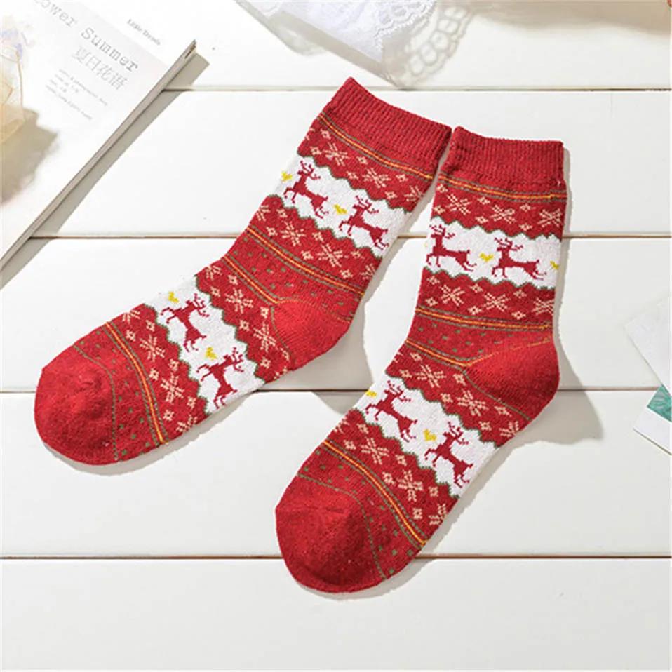 Șosete Calde pentru Femei Imprimeu Toamnă Drăguț Stil Kawaii Crăciun Iarnă Șosete Femeie Femeie Șosetă Veselă Calcetines Meias Cadou Pentru Femei