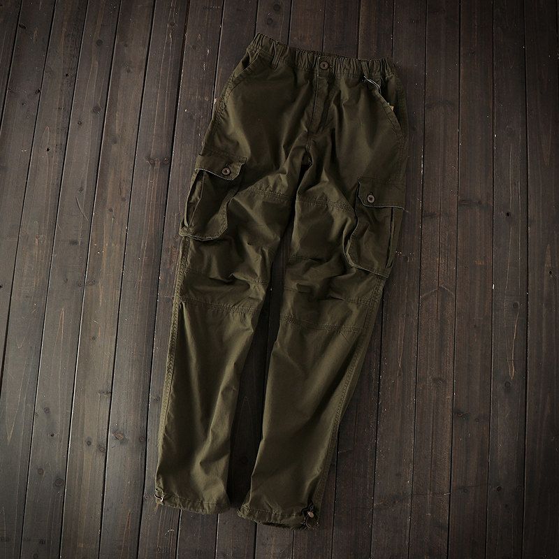 Self-Retained Recommend Foreign Trade Original Order Spring and Summer Thin Cargo Pants Men Loose Pants Multi-Pocket Slacks
