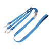 Nylon Fabric Dog Triple Leash Strong Stitching Adjustable Length Pet 3 In 1 Leash Snap Hook Clasp Padded Loop Dog Split Leash