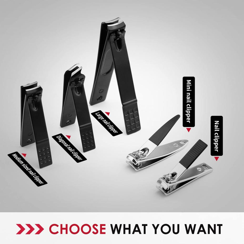 Nagelknipser Pflege Maniküre Nagelpflege Edelstahl Inklusive Dediziertem Aufbewahrungskoffer 30-teiliges Set, Set, Set, Set, Multifunktional, Stahl, Tragbar,