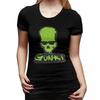 Gunki Logo Angling Skull Fishing Gunki  TShirt for Women ONeck Streetwear T Shirts Womens Tees Short Summer Clothes Tops