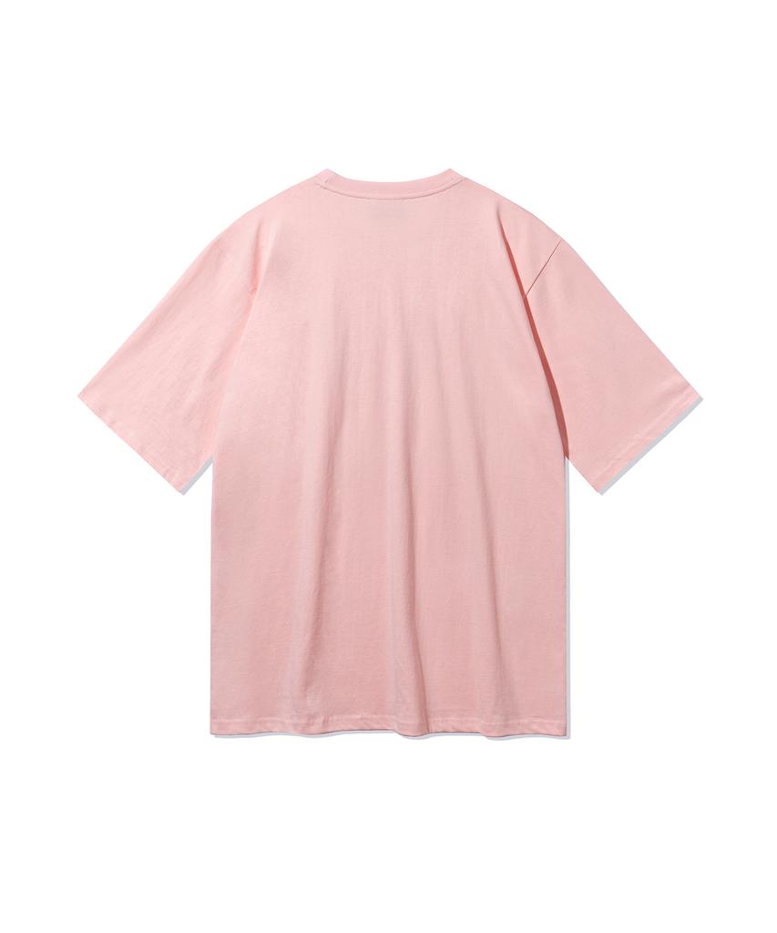 Bajal Va 3D Logo Short Sleeve T-Shirt Pink