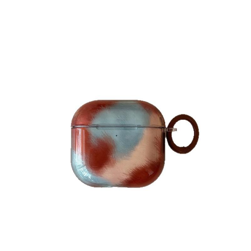 Creative blue orange smudge for AirPods Pro protective case 1/1st generation Apple Bluetooth headset cover AirPod
