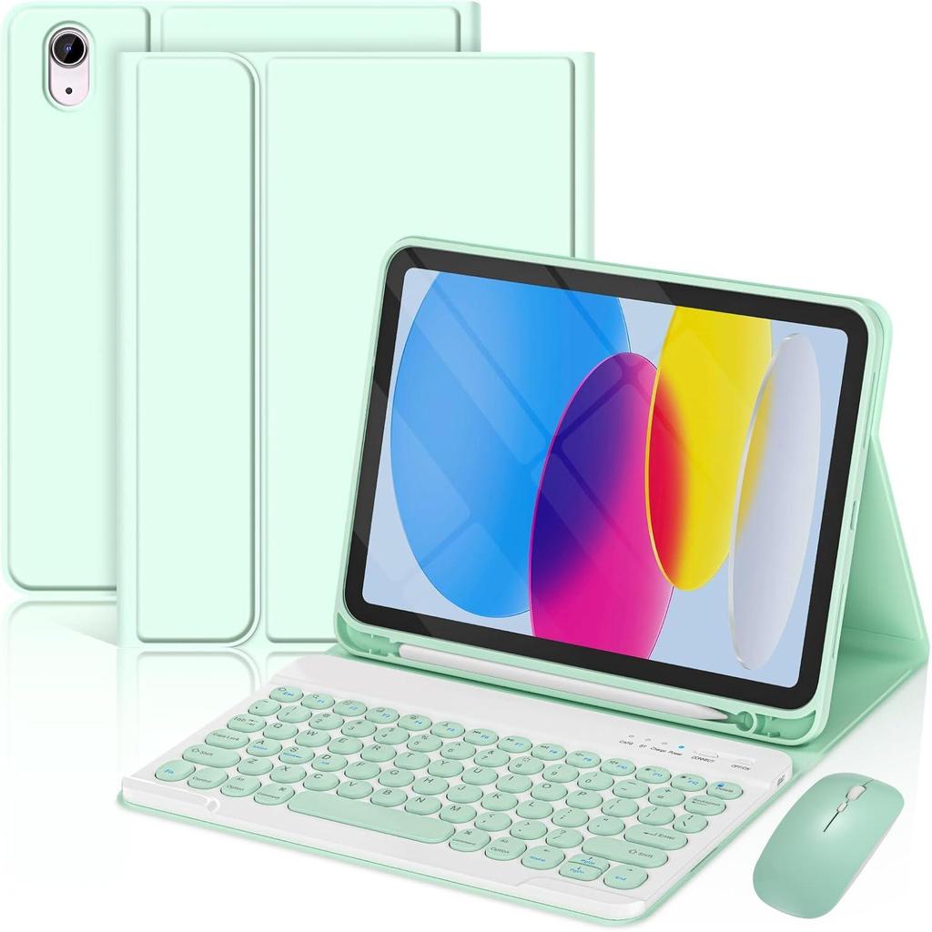 Compatible with Samsung S9FE protective case, S11 leather case, A9 Plus round cap keyboard, and S10FE Plus wireless Bluetooth pen slot.