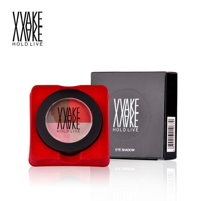 4-Color Eyeshadow Palette: Smoky & Nude Earth Tones, Matte Finish (H67)