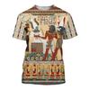 New Summer Unisex Trendy Vintage Pattern T-Shirt Ancient Egypt Symbol 3D Print Harajuku Casual Short Sleeve Plus Size Tops