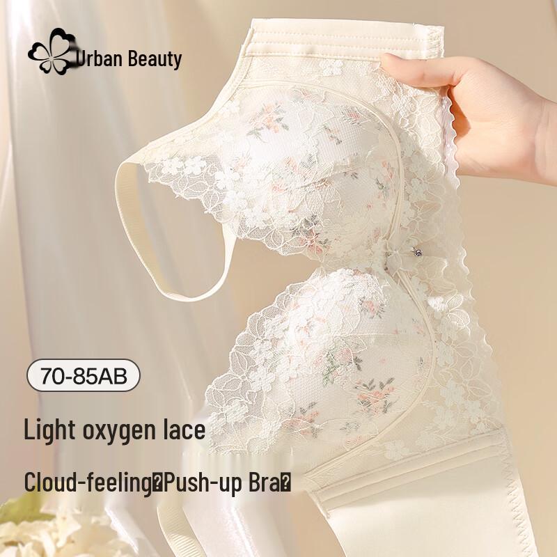 Urban Lady Silk Blend Skincare Wireless Lace Bra 38/85AB