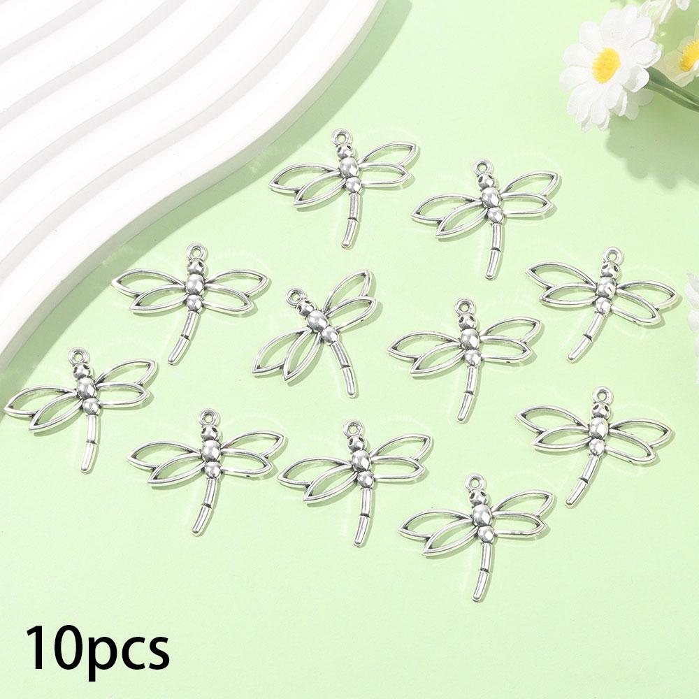 

10/20/30 шт. Подвеска в виде стрекозы из сплава, ретро-подвеска в виде насекомых, подвеска в виде крыльев, сделай сам, летний пляж, браслет-цепочка для ног, серьги, брелок 10pcs