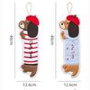 Hanging Dachshund Shaped Hand Towel Quick Drying Dishcloths Cute Cleaning Towel  Bathroom