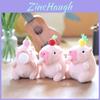 Adorable Cute Bubble Blowing Capybara Plush Toy Keychain Soft Stuffed Animal In Yellow Red Pink
