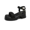 Fairy Style Thick Soled Sandals for Women Wearing Summer 2025 New Thick Heels with Fashionable Beach Shoes