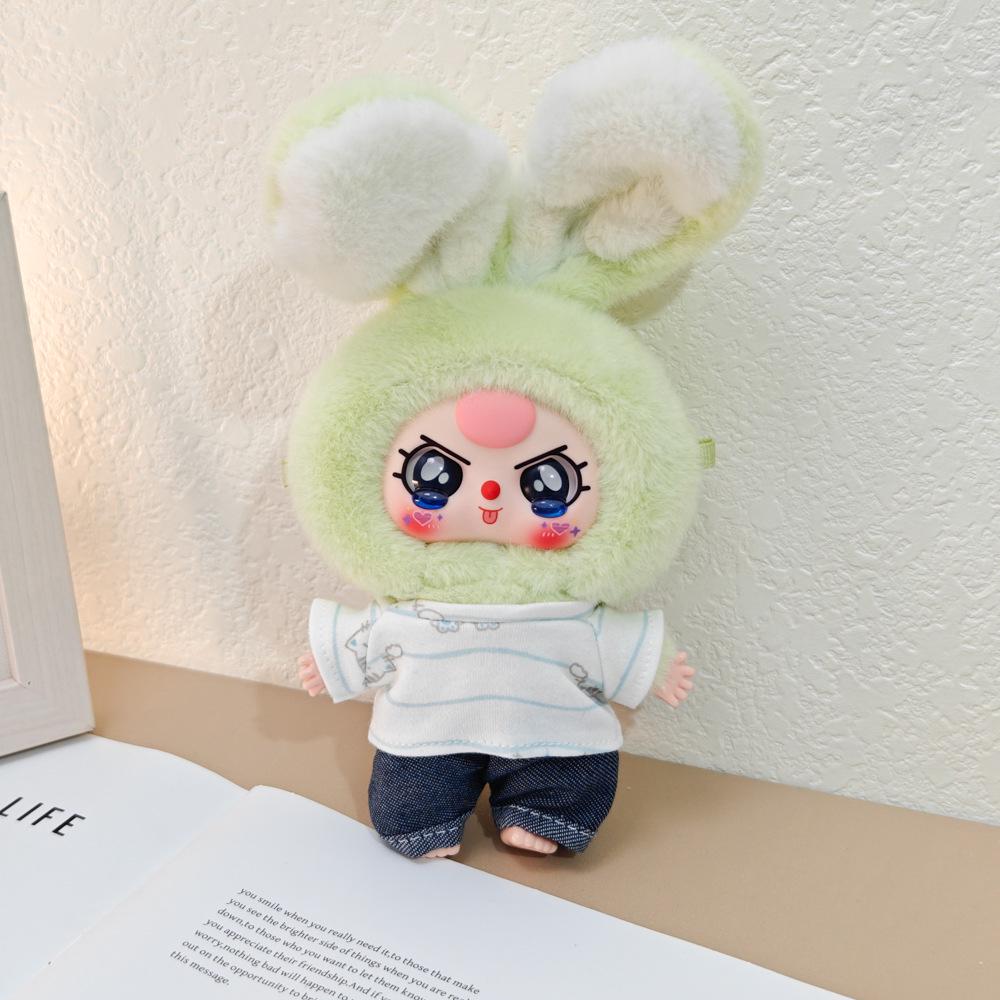 Macaron Little Rabbit Doll Clothes: Cute Pendant, Outfit for 3-Year-Old, Blind Box Edition