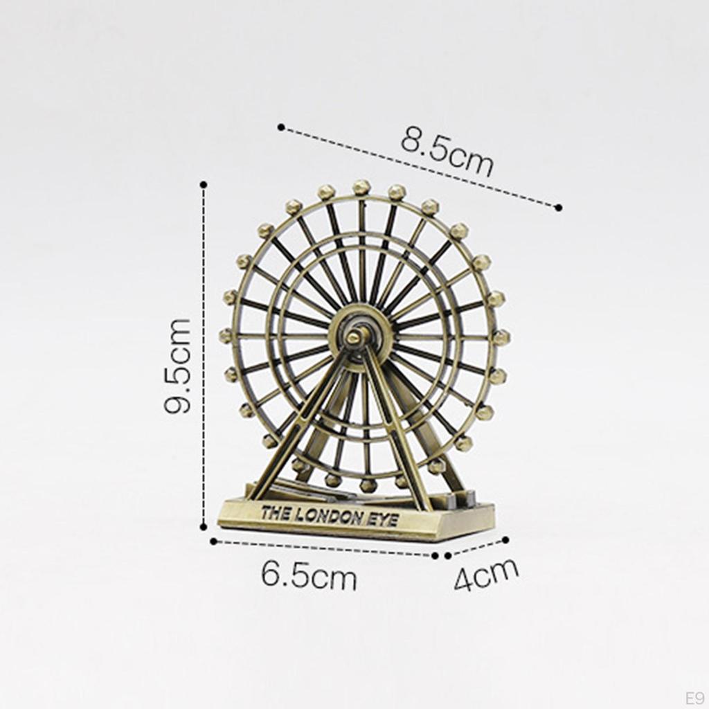 Tower Model Statue, Collectable Retro Style Figurine for Cabinet Tourism Souvenir