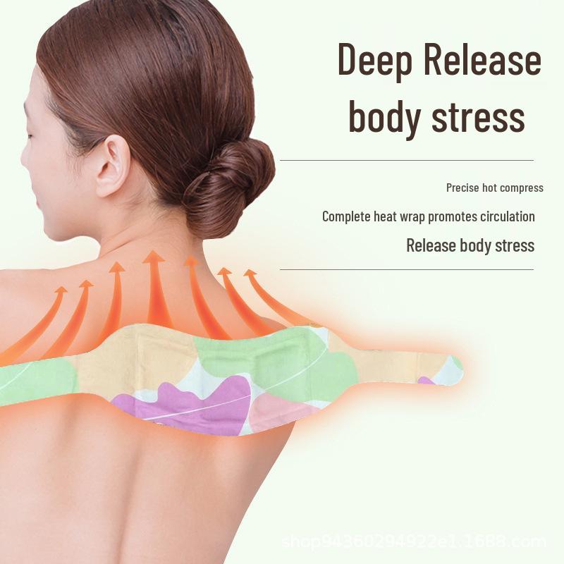 Mugwort Warm Neck and Shoulder Self-Heating Moxibustion Patch - Cervical Spine Heat Therapy