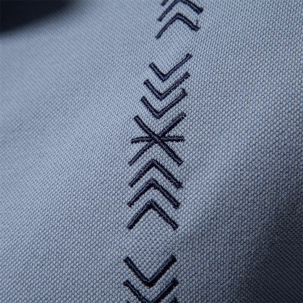 Spring And Summer New Men'S Polo Top Men'S Embroidery Solid Color Short-Sleeved Men'S Polo Shirt
