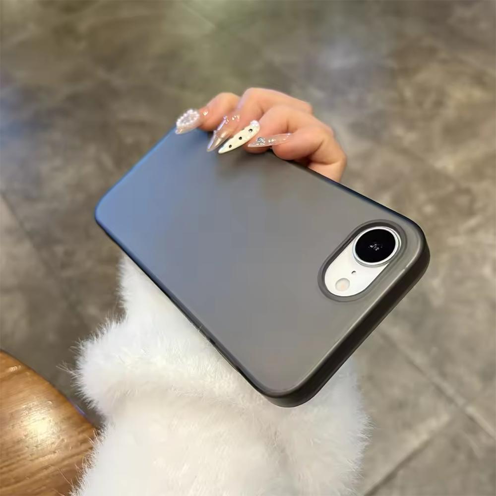 

Ultra Thin 0.5mm PC Hard Case For iPhone 16E 16 15 14 13 12 Pro Max Plus Matte Transparent Colorful Back Cover Translucent Shell iPhone 15 Pro Max чорний